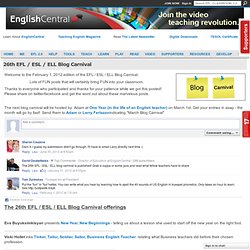 26th EFL / ESL / ELL Blog Carnival