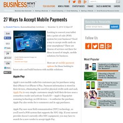 14 Ways to Accept Mobile Payments