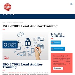 IRCA Approved ISO 27001(ISMS) Course