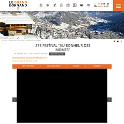 27e Festival "Au Bonheur des Mômes"