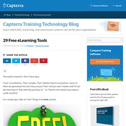 29 Free eLearning Tools