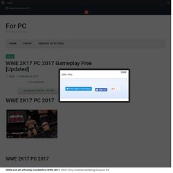 WWE 2K17 PC 2017 Gameplay Free [Updated] - For PC