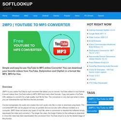 Convert YouTube videos online to MP3