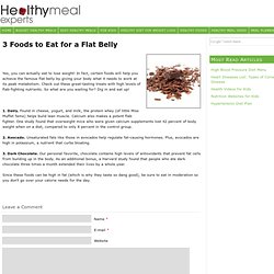 3 Foods to Eat for a Flat Belly