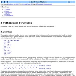 3 Python Data Structures