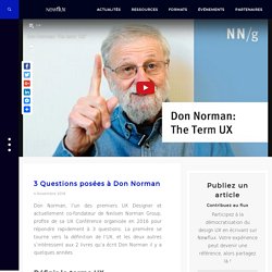 3 Questions posées à Don Norman