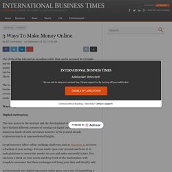 3 Ways To Make Money Online