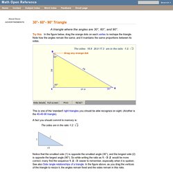 30-60-90 triangle definition