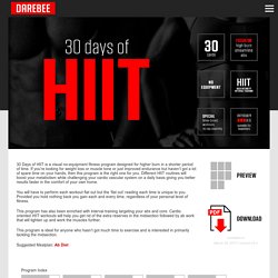 30 Days of HIIT