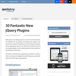 30 Fantastic New jQuery Plugins-Speckyboy Design Magazine