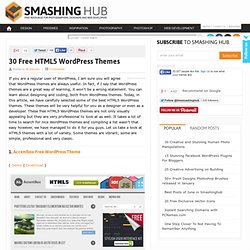 30 Free HTML5 WordPress Themes