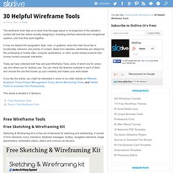 30 Helpful Wireframe Tools