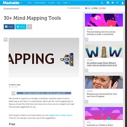 30+ Mind Mapping Tools