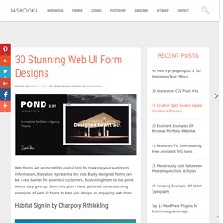 30 Stunning Web UI Form Designs