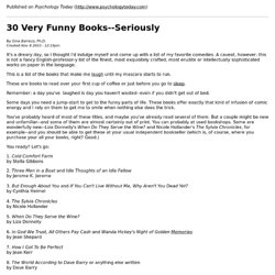 30 Very Funny Books