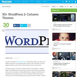 30+ WordPress 2-Column Themes