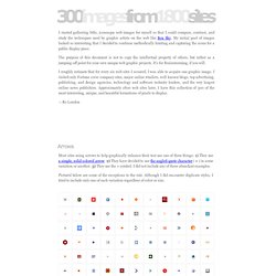 300 Images From 1800 Sites