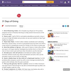 31 Days of Giving