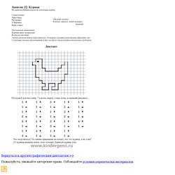 Графический диктант. Рисуем по клеточкам курицу