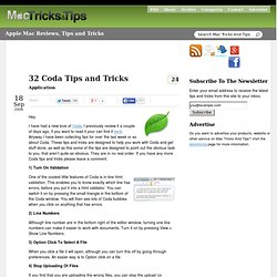 32 Coda Tips and Tricks