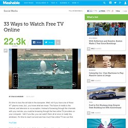 33 Ways to Watch Free TV Online