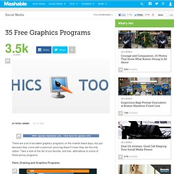 35 Free Graphics Programs