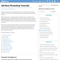 350 Photoshop Tutorials