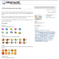 +3700 iconos gratis para tu web o blog