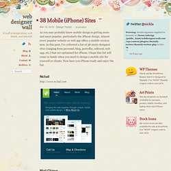 38 Mobile (iPhone) Sites