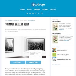 3D Image Gallery Room