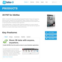 3D PDF for 3DSMax