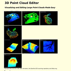 3D Point Cloud Editor