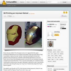 3D Printing an Ironman Helmet