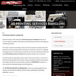 3D Printing Services Bangalore