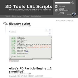 s 3D Tools and LSL Script Repository