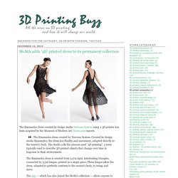 3DPrinting: 3D printed fashion, textiles