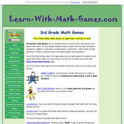 3rd Grade Math Games - Teaching Math The Fun Way.