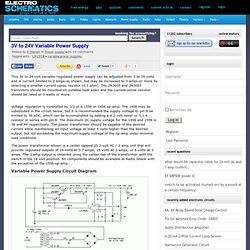 3V to 24V Variable Power Supply