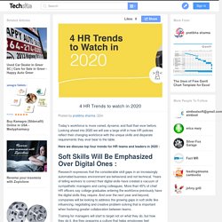 4 HR Trends to watch in 2020