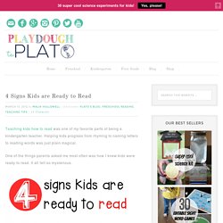 4 Signs Kids are Ready to Read