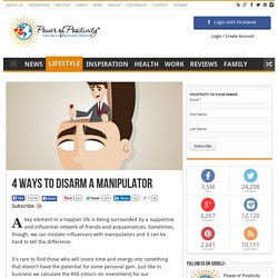 4 Ways to Disarm a Manipulator