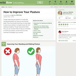 4 Ways to Improve Your Posture