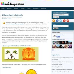 40 Logo Design Tutorials