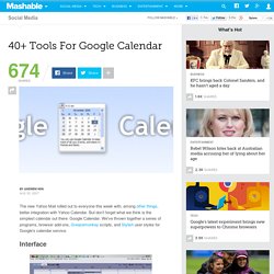 40+ Tools For Google Calendar
