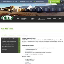 400 BBL Tanks - Mocoat Solutions