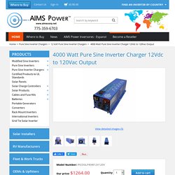 4000 Watt Pure Sine Inverter Charger