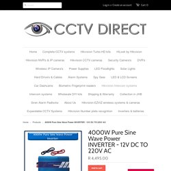 4000W Pure Sine Wave Power INVERTER - 12V DC TO 220V AC – CCTV Direct