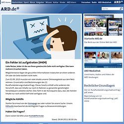 Audio- &amp; Videoportal der ARD