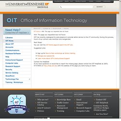 OIT - NT &amp; Unix Systems Group
