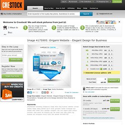 Image of Origami Website - Elegant Design for Business from Crestock Stock Photos